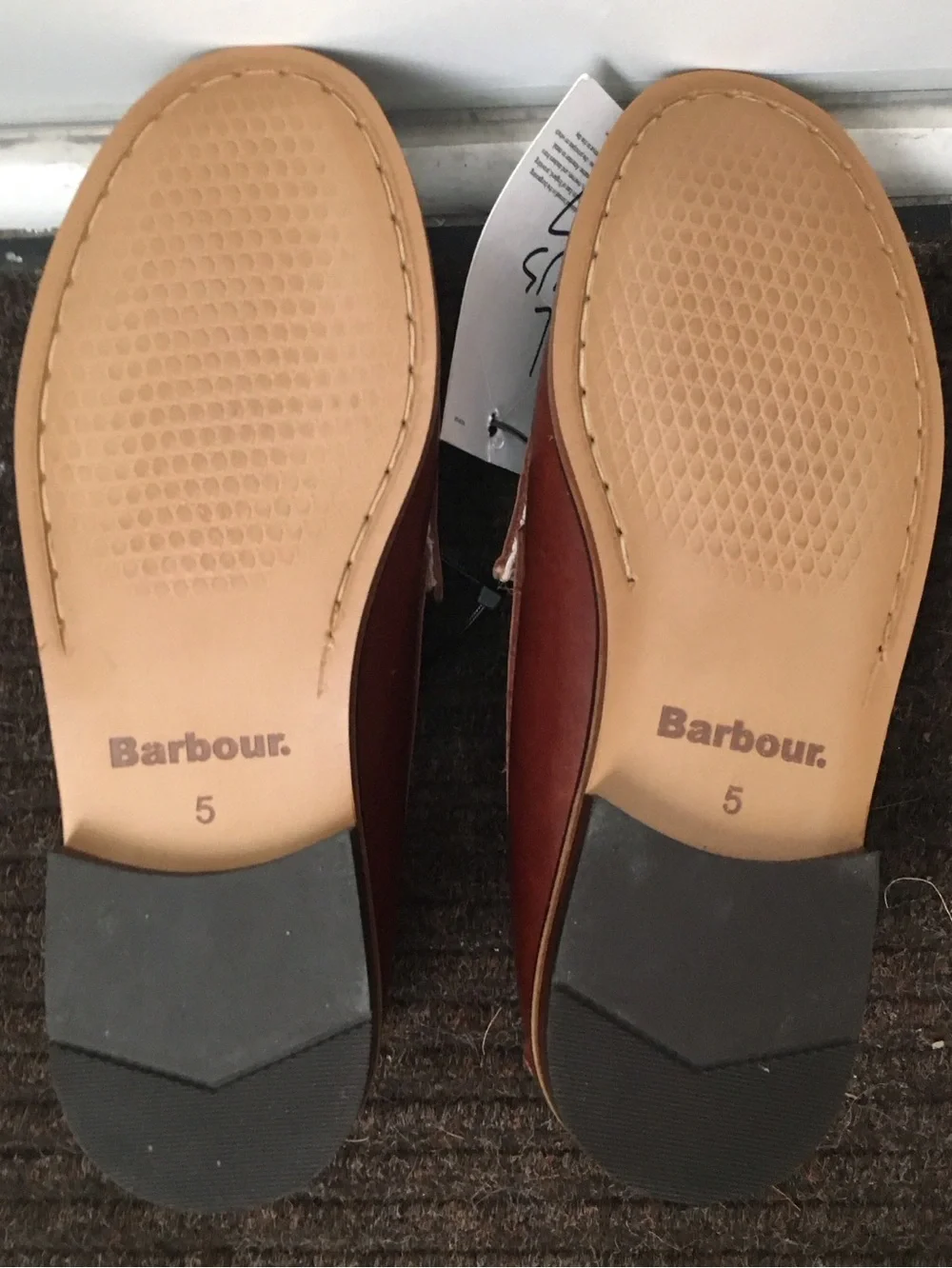 NWT Barbour Jen Loafers in Mahogany